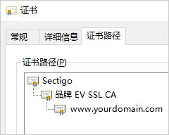 您的品牌EV SSL CA